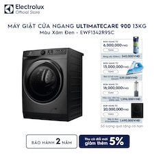 Máy giặt cửa ngang Electrolux 13kg UltimateCare 900 xám đen