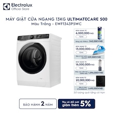 Máy giặt cửa ngang Electrolux 13kg UltimateCare 500 trắng