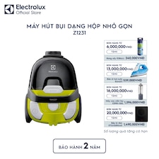 Máy hút bụi dạng hộp không túi nhỏ gọn 1600W - Vàng