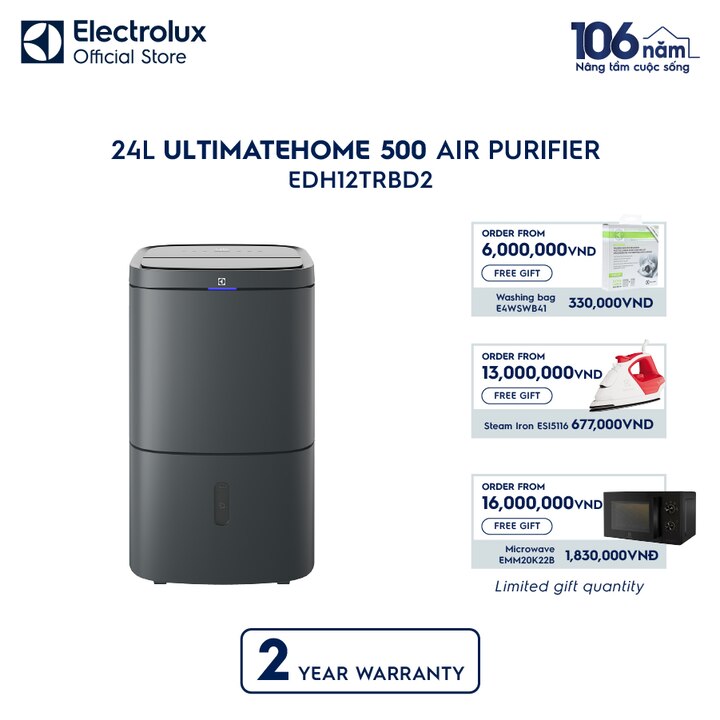 24L UltimateHome 500 air purifier with dehumidification function for 50m&sup2; room coverage