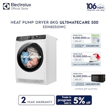 8kg UltimateCare 500 Heat pump dryer 