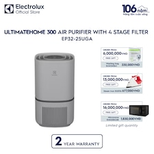UltimateHome 300 air purifier with 4 stage filter for 30m² room coverage