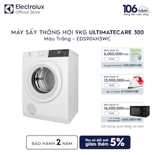 Máy sấy quần áo Electrolux thông hơi 9kg VapourRefresh