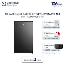 Tủ lạnh Electrolux mini 94L UltimateTaste 300 Đen bóng