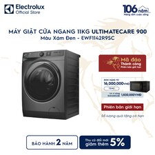 Máy giặt cửa ngang Electrolux 11kg UltimateCare 900 xám đen