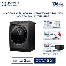 Máy giặt cửa ngang Electrolux 13kg UltimateCare 900 xám đen