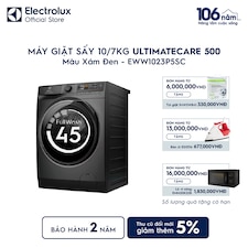 Máy giặt sấy Electrolux giặt 10kg + sấy 7kg UltimateCare 500