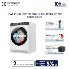 8kg UltimateCare 500 Heat pump dryer 