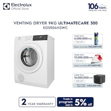 9kg UltimateCare 300 venting dryer 