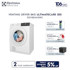 8kg UltimateCare 300 venting dryer