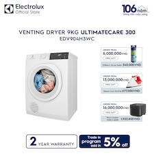 9kg UltimateCare 300 venting dryer 