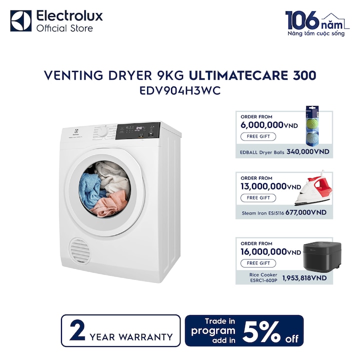 9kg UltimateCare 300 venting dryer&nbsp;