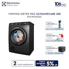 9kg UltimateCare 300 venting dryer