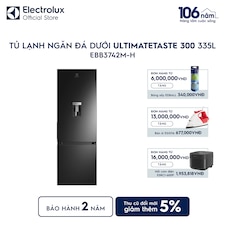 Tủ lạnh Electrolux ngăn đá dưới 335L UltimateTaste 300 Đen