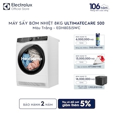 Máy sấy quần áo Electrolux bơm nhiệt 8kg UltimateCare 500