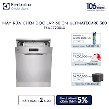 Máy rửa chén độc lập 60 cm UltimateCare 300 cho 13 bộ chén đĩa