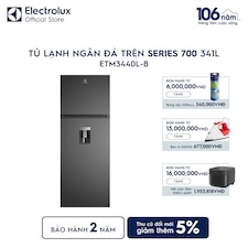 Tủ lạnh Electrolux AI ngăn đá trên 341L có lấy nước ngoài
