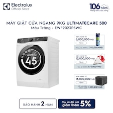 Máy giặt cửa ngang Electrolux 9kg UltimateCare 500 trắng
