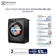 8kg UltimateCare 500 Heat pump dryer 