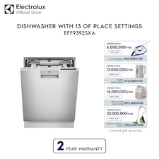 60cm dishwasher with 13 of place settings