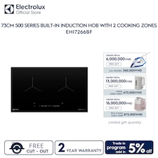 73cm 500 Series built-in induction hob with 2 cooking zones
