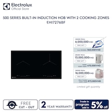 73cm 500 Series built-in induction hob with 2 cooking zones