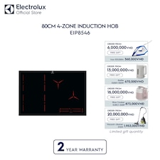 80cm 4-zone induction hob