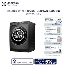 11/7kg UltimateCare 700 washer dryer