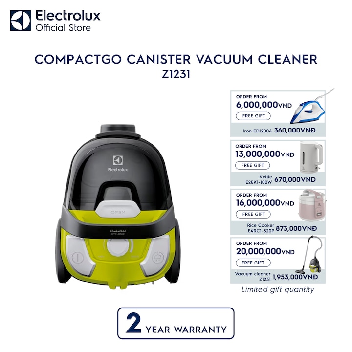 CompactGo canister vacuum cleaner