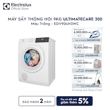 Máy sấy quần áo Electrolux thông hơi 9kg trắng