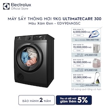 Máy sấy quần áo Electrolux thông hơi 9kg UltimateCare 300 xám