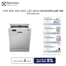 Máy rửa chén độc lập 60 cm UltimateCare 100 cho 13 bộ chén đĩa