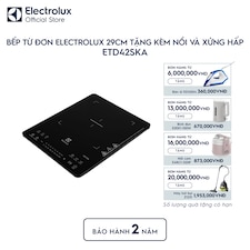 Bếp từ đơn Electrolux 29cm tặng kèm nồi và xửng hấp