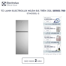 Tủ lạnh Electrolux ngăn đá trên 312L Series 700