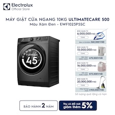 Máy giặt cửa ngang Electrolux 10kg UltimateCare 500 xám đen