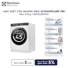Máy giặt cửa ngang Electrolux 10kg UltimateCare 700 trắng