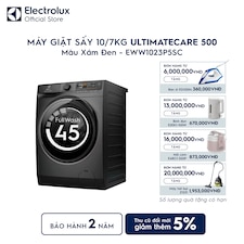 Máy giặt sấy Electrolux giặt 10kg + sấy 7kg UltimateCare 500