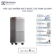Máy lọc không khí Electrolux cỡ lớn phòng 60m² Pure A9