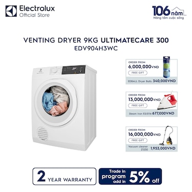 9kg UltimateCare 300 venting dryer&#160;