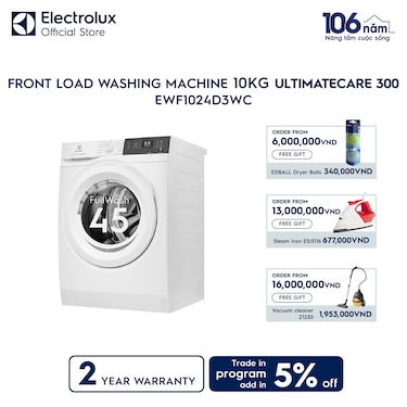 10kg UltimateCare 300 front load washing machine