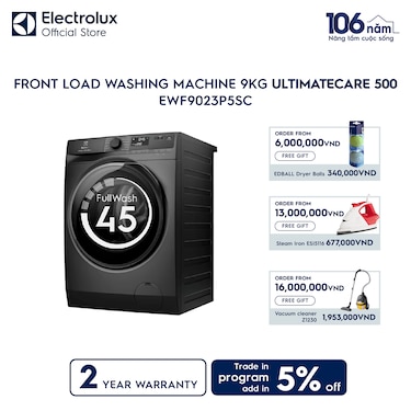 9kg UltimateCare 500 front load washing machine
