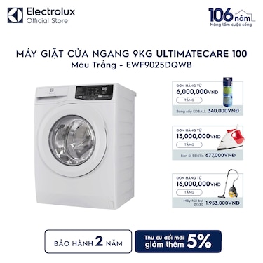 M&#225;y giặt cửa ngang 9kg UltimateCare 100 - Trắng