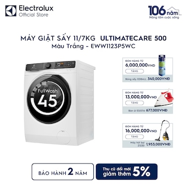 M&#225;y giặt sấy 11/7kg UltimateCare 500 - Trắng