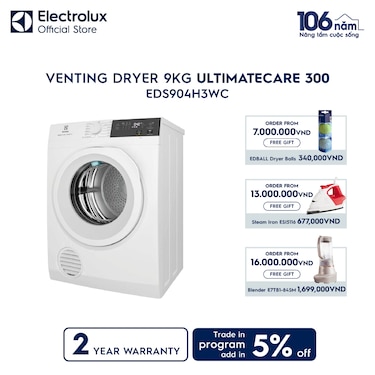 9kg UltimateCare 300 venting dryer&#160;