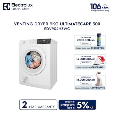 9kg UltimateCare 300 venting dryer&#160;