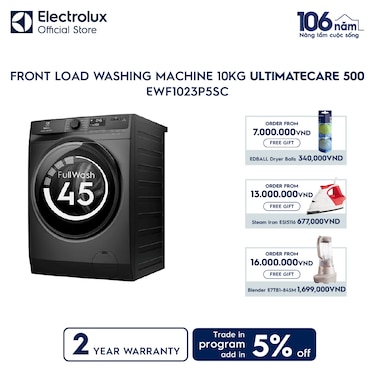 10kg UltimateCare 500 front load washing machine