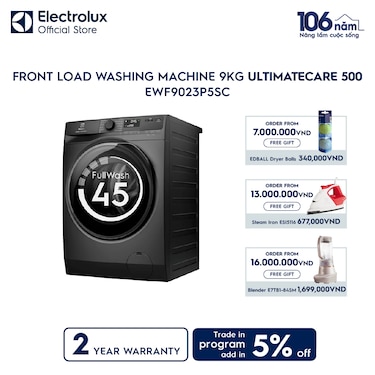 9kg UltimateCare 500 front load washing machine
