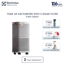 Pure A9 air purifier with 5 stage filter for 60m² room coverage