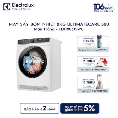 M&#225;y sấy Bơm nhiệt 8kg UltimateCare 500 - Trắng