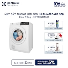 Máy sấy Thông hơi 8kg UltimateCare 300 - Trắng